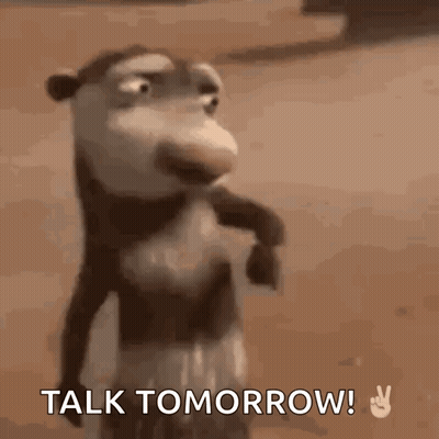 Robot Laying In Bed Saying Tomorrow GIF