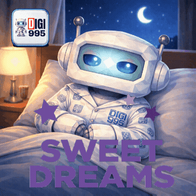Robot Laying In Bed Sweet Dreams GIF