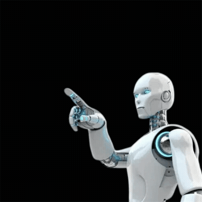 Robot Pointing With This Is Ai Behind It GIF