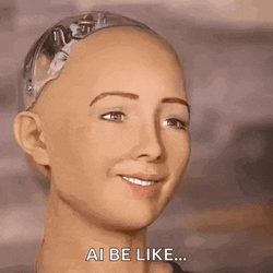 Robot Reaction Eww GIF
