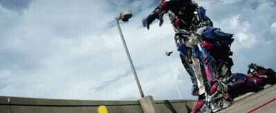 Robot Riding Skateboard On Ramp GIF