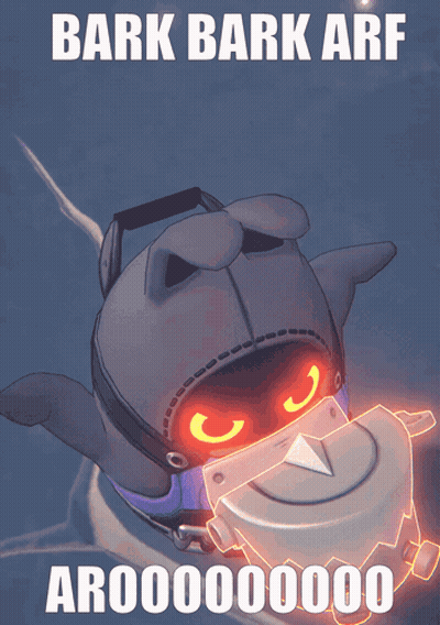 Robot Saying Bark Bark Arf GIF