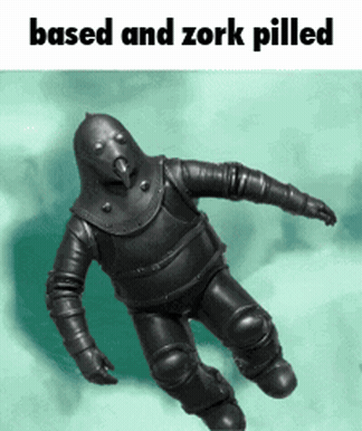 Robot Saying Based And Zork Pilled GIF