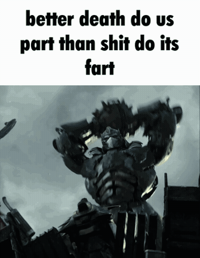 Robot Saying Better Death Do Us Part Than Shit Do Its Fart GIF