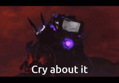 Robot Saying Cry About It GIF