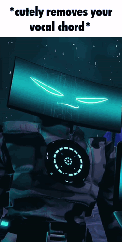 Robot Saying Cutely Removes Your Vocal Chord GIF