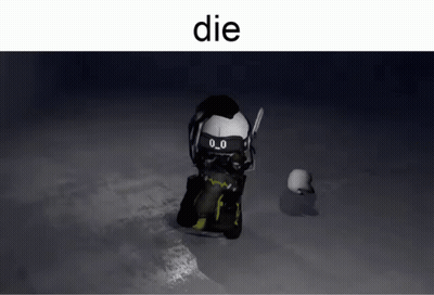 Robot Saying Die GIF