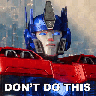 Robot Saying Don't Do This GIF