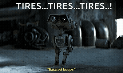Robot Saying Excited Beeps GIF