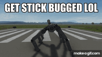 Robot Saying Get Stick Bugged Lol GIF