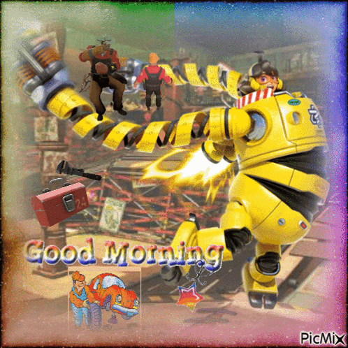 Robot Saying Good Morning GIF
