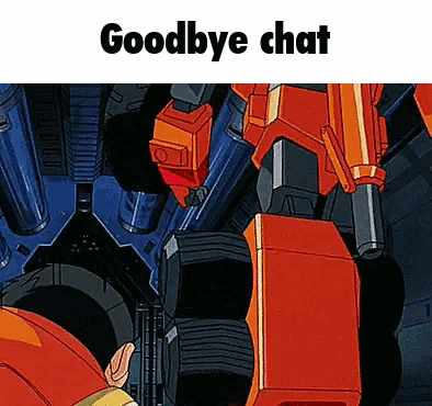 Robot Saying Goodbye Chat GIF
