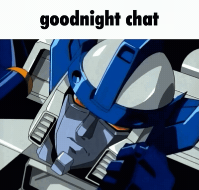 Robot Saying Goodnight Chat GIF