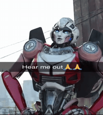 Robot Saying Hear Me Out GIF