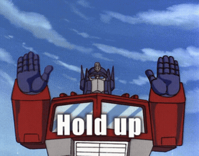 Robot Saying Hold Up GIF