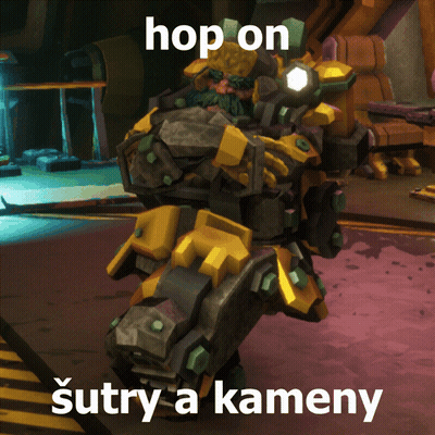 Robot Saying Hop On GIF