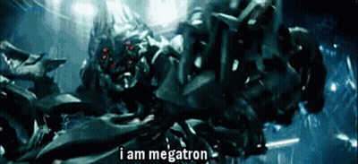 Robot Saying I Am Megatron GIF