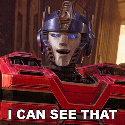 Robot Saying I Can See That GIF