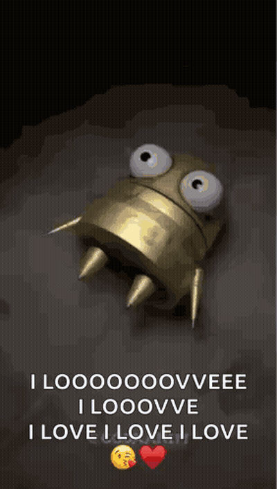 Robot Saying I Love I Love I Love GIF