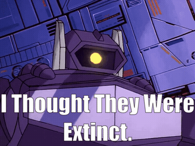 Robot Saying I Thought They Were Extinct GIF