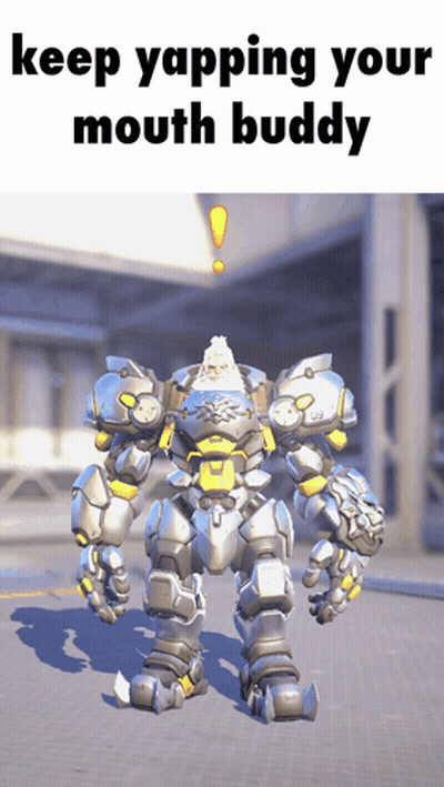 Robot Saying Keep Yapping Your Mouth Buddy GIF