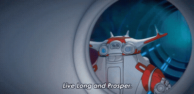Robot Saying Live Long And Prosper GIF