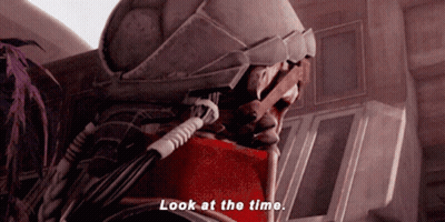 Robot Saying Look At The Time GIF