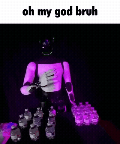 Robot Saying Oh My God Bruh GIF