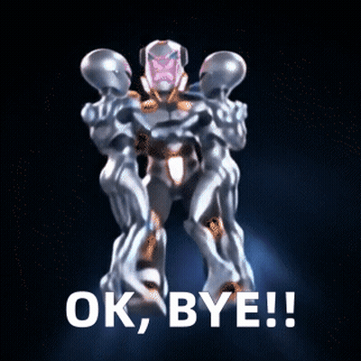 Robot Saying Ok Bye GIF