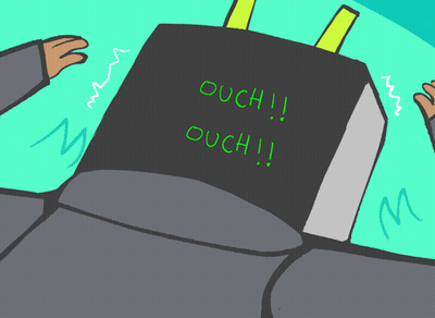 Robot Saying Ouch GIF