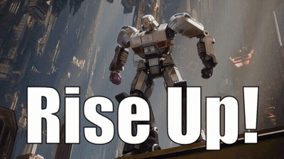 Robot Saying Rise Up GIF