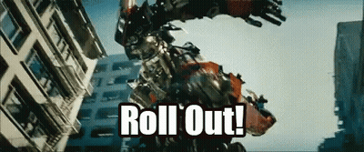 Robot Saying Roll Out GIF