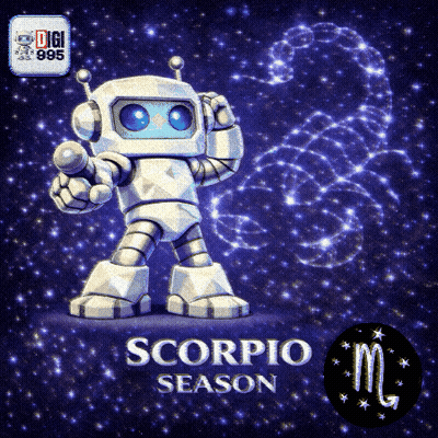 Robot Saying Scorpio Season GIF