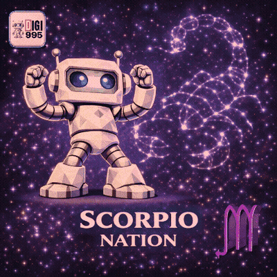 Robot Saying Scorpio Season GIF