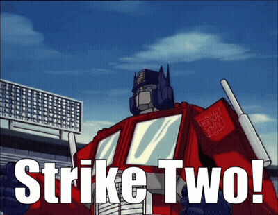 Robot Saying Strike Two GIF