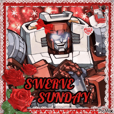 Robot Saying Swerve Sunday GIF