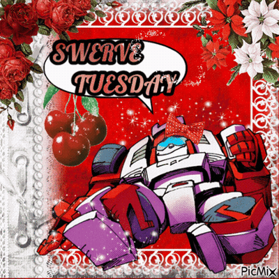 Robot Saying Swerve Tuesday GIF