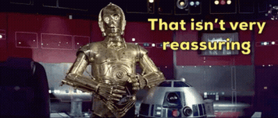 Robot Saying That Is Not Very Reassuring GIF
