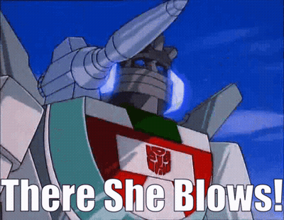 Robot Saying There She Blows GIF
