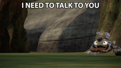 Robot Says I Need To Talk To You GIF