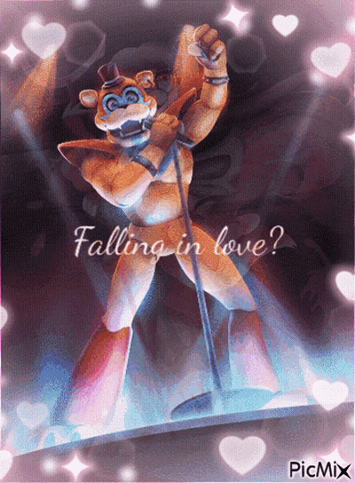 Robot Singing Into Microphone Falling In Love GIF