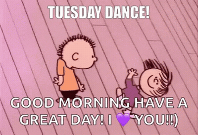 Robot Sitting In Coffee Happy Tuesday My Sisters Love Y'all GIF