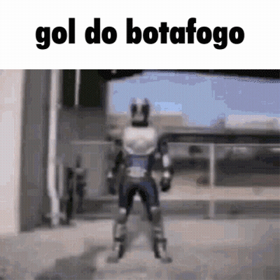 Robot Standing At Building Gol Do Botafogo GIF