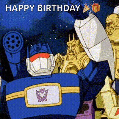Robot Standing In Front Of Building With Legatron GIF