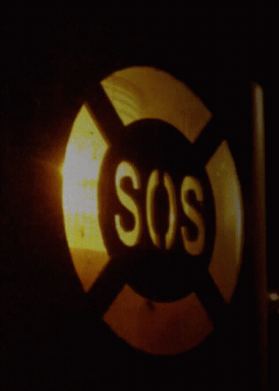 Robot Standing In Front Of Door GIF