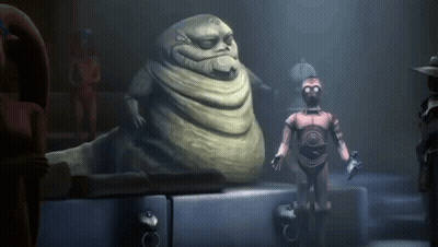 Robot Standing Next To Huge Worm GIF