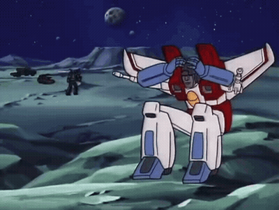 Robot Standing On Grass Hill GIF