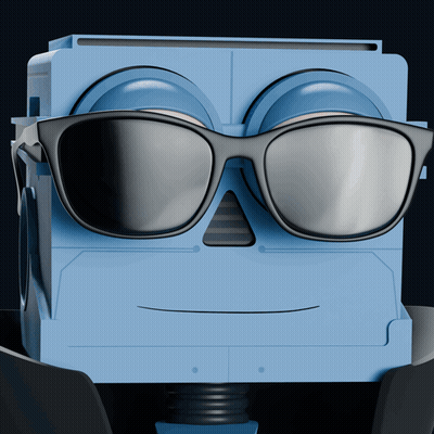 Robot Wearing Sunglasses GIF