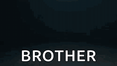 Robot With Brother Text GIF