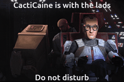 Robot With Cacticaine Do Not Disturb GIF